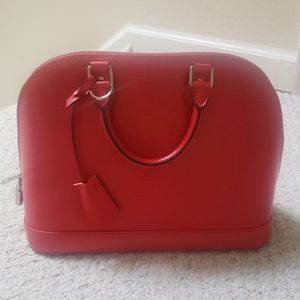 Louis Vuitton Alma PM Epi Leather, Red